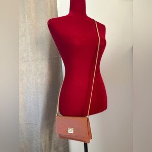 Lauren Ralph Lauren Brown Crossbody Bag/wallet clutch